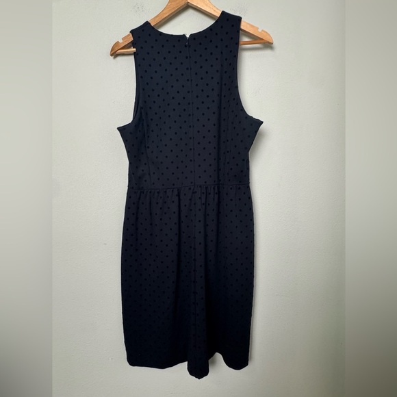 J.‎ Crew Velvet Polka-Dot Ponte Dress Size Large - Picture 7 of 12